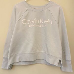 Calvin Klein Performance Sweatshirt, Size S, Light Blue